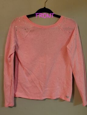 PINK Victoria's Secret Heathered Pink Knit Top